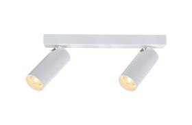 M9176  Nazare Linear 2 Light Spotlight GU10 Mini (Max 12W), Matt White